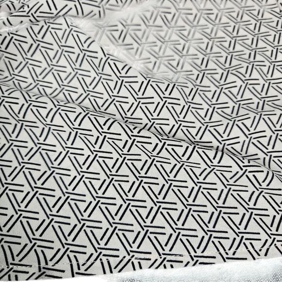 Banana Republic Wom LG Sleeveless Blouse Tie Front Geometric Abstract Office EUC - Picture 9 of 11